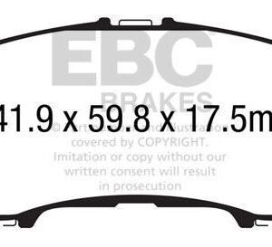 EBC Greenstuff 2000 front brake pads for Nissan Qashqai