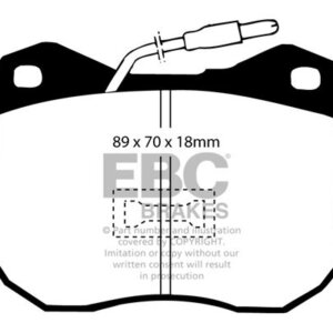 EBC Ultimax front brake pads for Peugeot 504, Peugeot 504 Pick-up