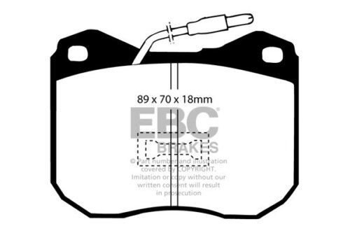 EBC Ultimax front brake pads for Peugeot 504, Peugeot 504 Pick-up