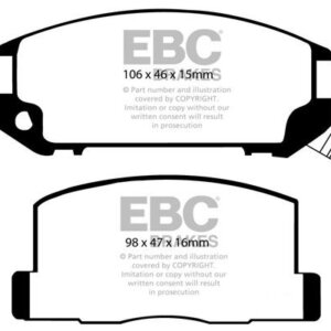 EBC Greenstuff 2000 stražnje kočione pločice za Toyota MR2