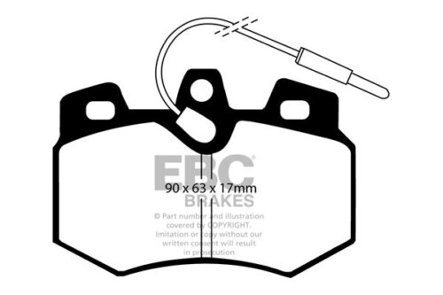 EBC Greenstuff 2000 front brake pads for Peugeot 106