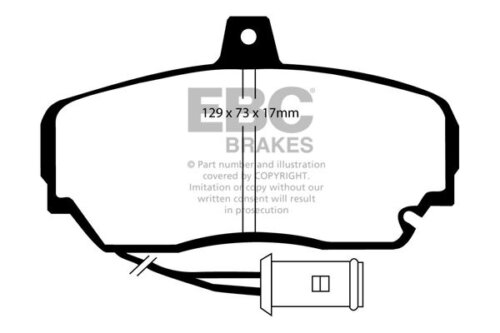 EBC Greenstuff 2000 front brake pads for Rover 800, Honda Legend