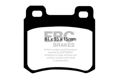 EBC Greenstuff 2000 rear brake pads for Mercedes-Benz C-Class, Mercedes-Benz E-Class