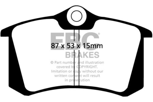 EBC Greenstuff 2000 rear brake pads for Audi A2, Audi A4