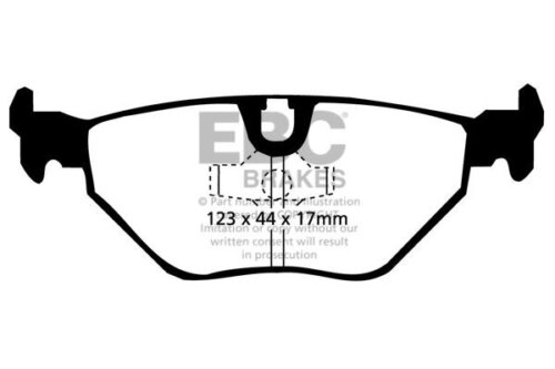 EBC Greenstuff 2000 rear brake pads for BMW 5, BMW 7
