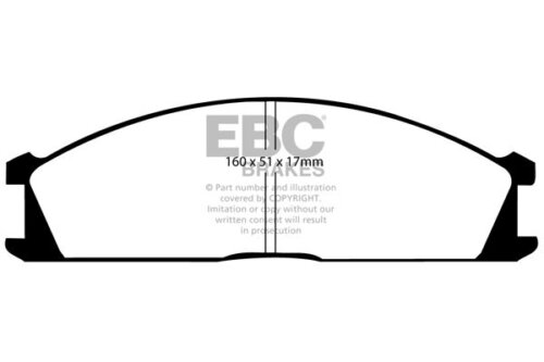 EBC Greenstuff 2000 front brake pads for Nissan Pick Up