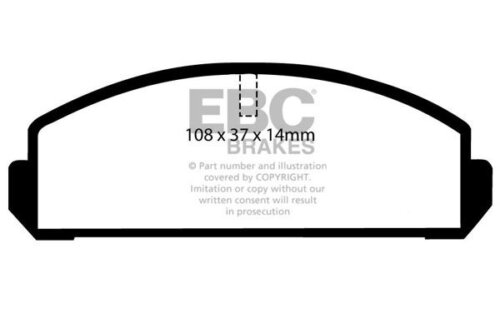 EBC Ultimax front brake pads for Mazda 323, Mitsubishi Colt