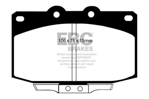 EBC Greenstuff 2000 front brake pads for Mazda RX-7