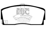 EBC Greenstuff 2000 front brake pads for Daihatsu Charade