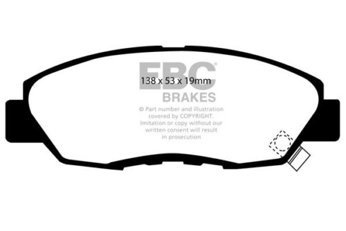 EBC Greenstuff 2000 prednje kočione pločice za Honda Accord