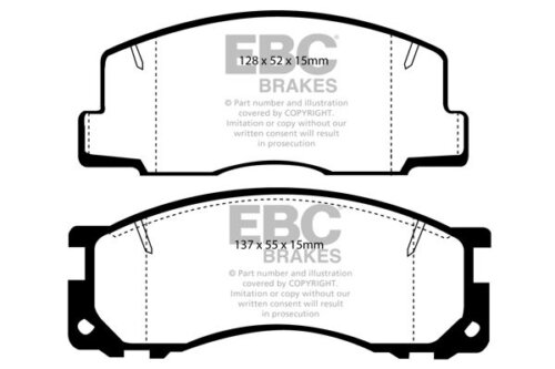 EBC Greenstuff 2000 front brake pads for Toyota Previa