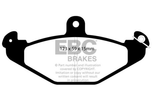 EBC Greenstuff 2000 rear brake pads for Chrysler Viper