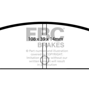 EBC Ultimax stražnje kočione pločice za Mitsubishi Galant, Mitsubishi Lancer