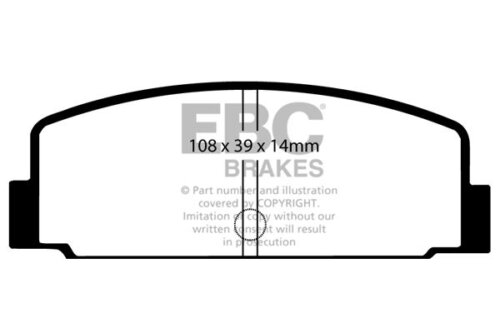 EBC Ultimax rear brake pads for Mitsubishi Galant, Mitsubishi Lancer