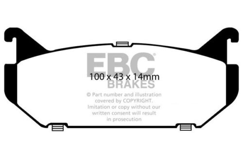 EBC Greenstuff 2000 stražnje kočione pločice za Ford Probe, Mazda 626