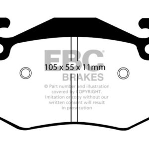 EBC Greenstuff 2000 rear brake pads for Renault Clio, Renault Megane