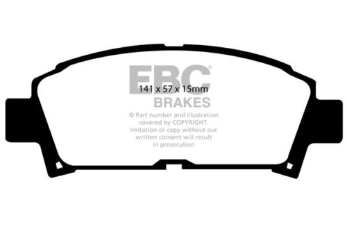 EBC Greenstuff 2000 front brake pads for Toyota Avensis, Toyota Corolla