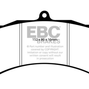 EBC Redstuff front brake pads for Nissan Qashqai