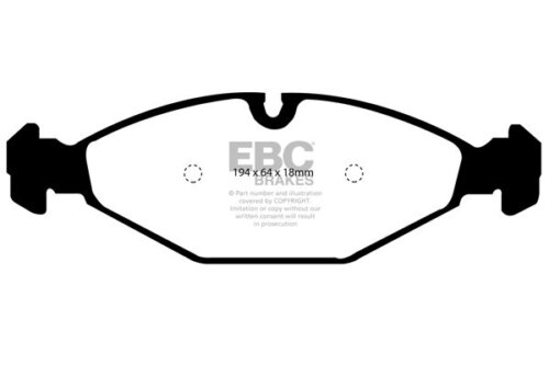 EBC Redstuff front brake pads for Jaguar XJ