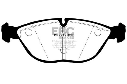 EBC Redstuff front brake pads for Audi A4, Audi A8