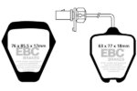 EBC Redstuff front brake pads for Audi A6