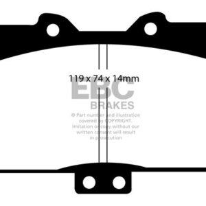 EBC Redstuff prednje kočione pločice za Mitsubishi 3000 GT