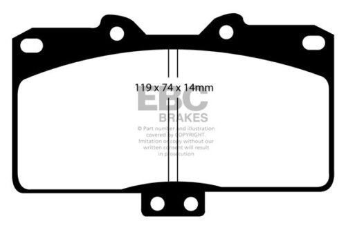 EBC Redstuff front brake pads for Mitsubishi 3000 GT