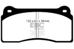 EBC Redstuff front brake pads for Aston Martin DB7, Chrysler Viper