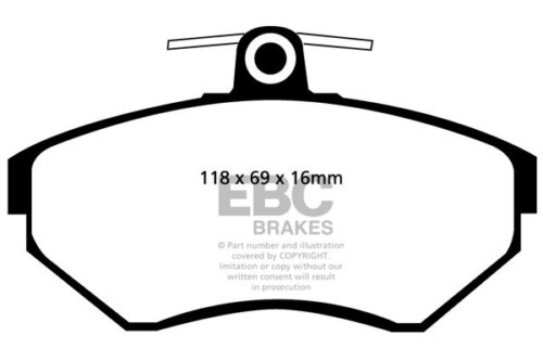 EBC Redstuff front brake pads for VW Caddy