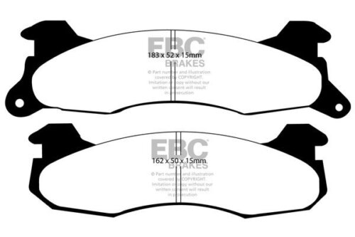 EBC Redstuff rear brake pads for Ford Mustang