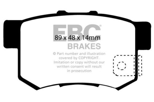 EBC Redstuff rear brake pads for Honda Integra