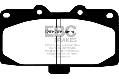 EBC Redstuff front brake pads for Nissan Fairlady Z, Nissan 240SX