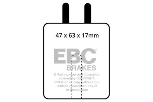 EBC Redstuff rear brake pads for Ferrari 365