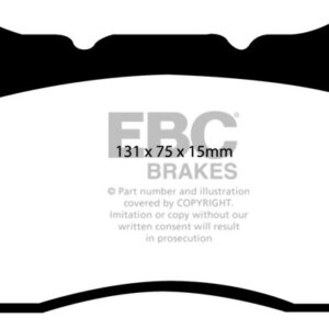 EBC Redstuff prednje kočione pločice za Chevrolet Corvette, Renault Megane