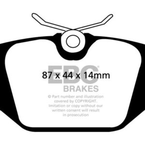 EBC Redstuff rear brake pads for FIAT Barchetta, FIAT Coupe
