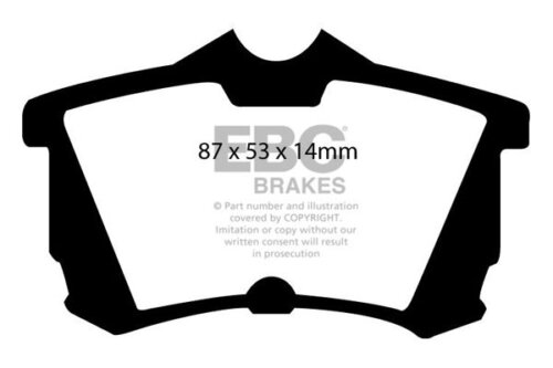EBC Redstuff rear brake pads for Honda Accord