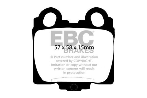 EBC Redstuff rear brake pads for Lexus GS, Lexus SC