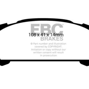 EBC Redstuff stražnje kočione pločice za Subaru Forester, Subaru Legacy