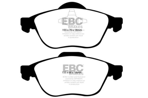 EBC Redstuff front brake pads for Renault Laguna