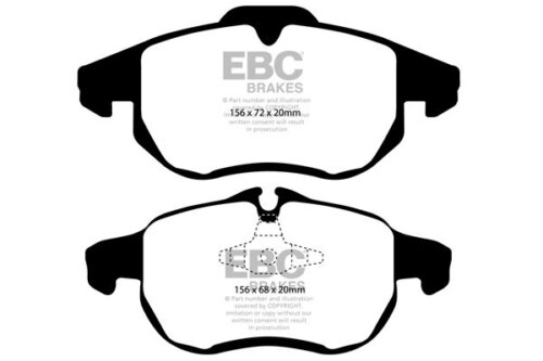 EBC Redstuff front brake pads for Opel Signum, Opel Zafira
