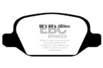 EBC Redstuff rear brake pads for Alfa Romeo 156, Alfa Romeo 147