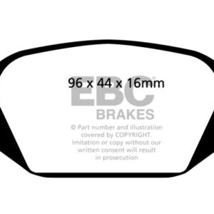 EBC Redstuff rear brake pads for Alfa Romeo 156, Alfa Romeo 147