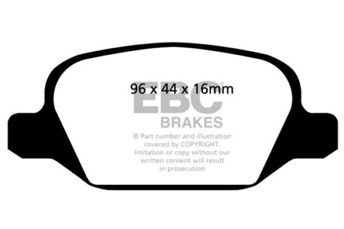 EBC Redstuff rear brake pads for Alfa Romeo 156, Alfa Romeo 147