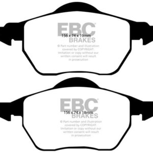 EBC Redstuff front brake pads for Volvo V70