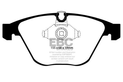 EBC Redstuff front brake pads for BMW 1, BMW 3