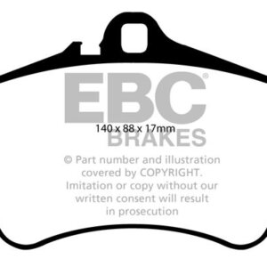 EBC Redstuff front brake pads for Porsche 911
