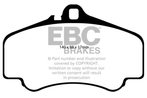 EBC Redstuff front brake pads for Porsche 911