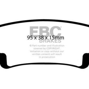 EBC Redstuff rear brake pads for Toyota Will