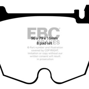 EBC Redstuff front brake pads for Mercedes-Benz CL, Mercedes-Benz CLS