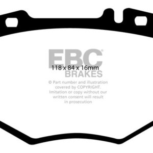EBC Redstuff front brake pads for Mercedes-Benz CL